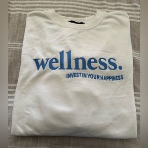 Misguided White Crewneck Sweatshirt. NWOT, never worn.